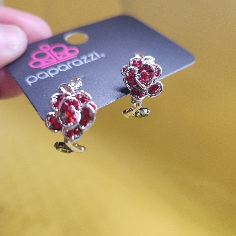 Mother of rose earrings - Picture 3 of 6